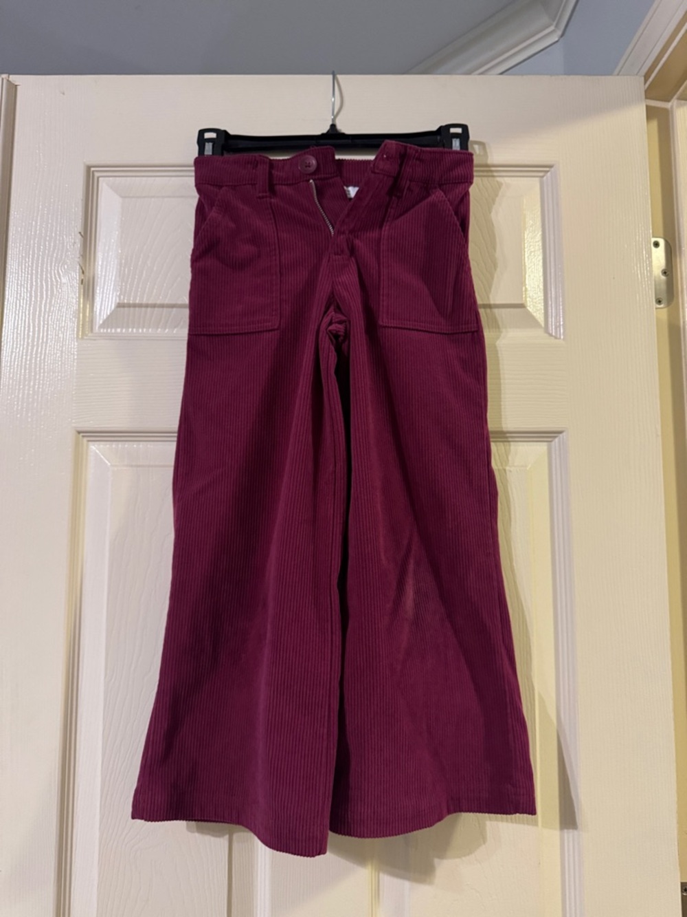 Wide-Leg Corduroy Pants in Deep Wine.  Epic Threads.  Size 6.
